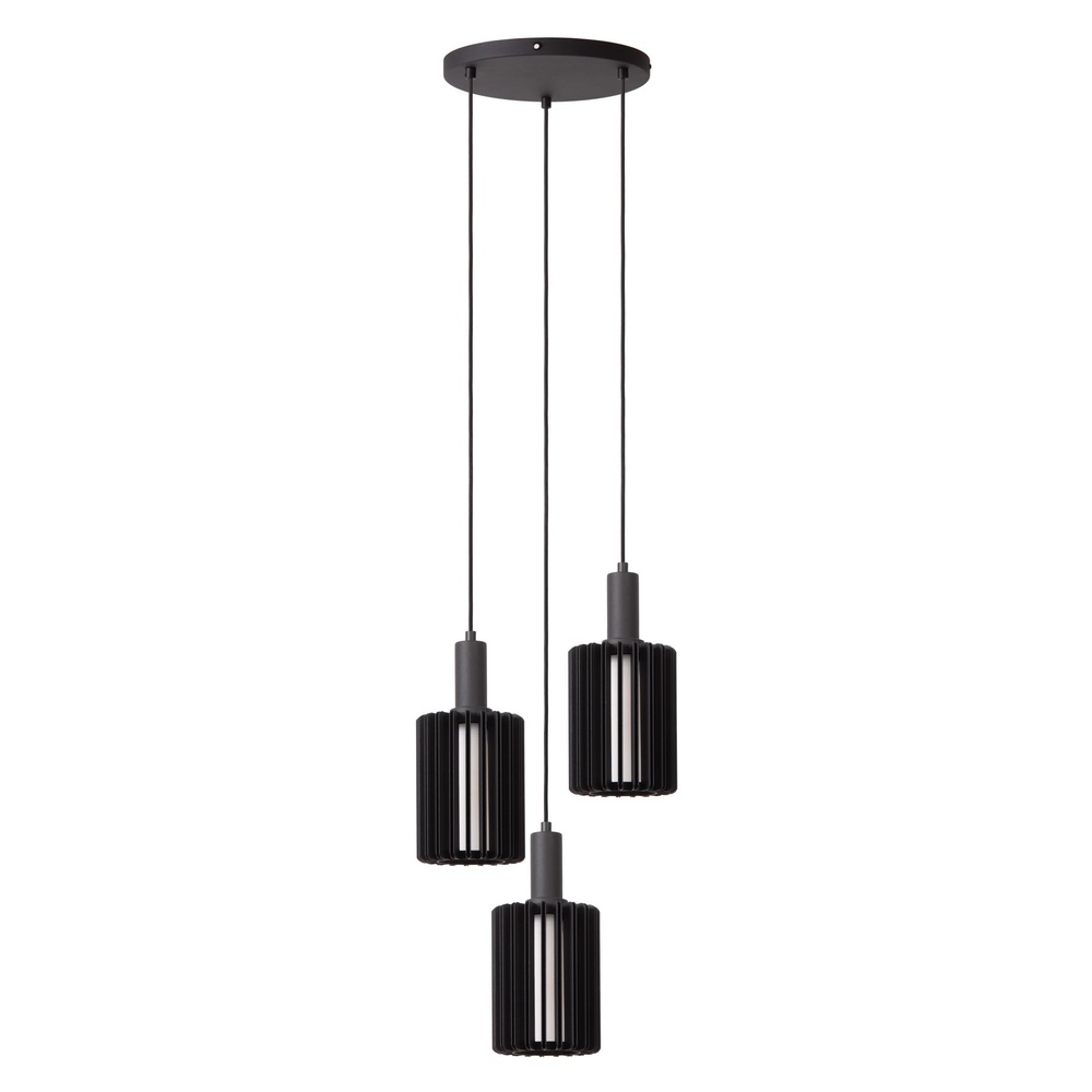 Lucide 3-lichts hanglampLambres zwart - 45410/13/30